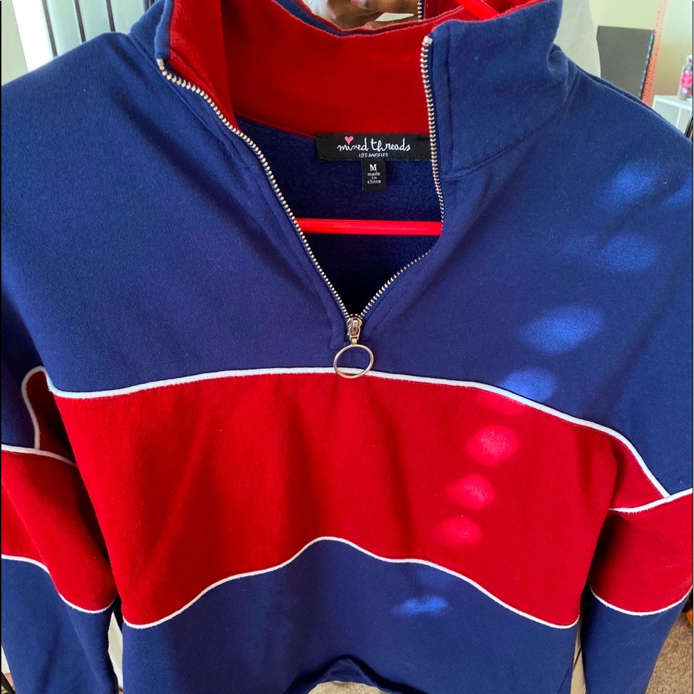 full-length zip sweater